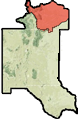 Thumbnail map of the Albuquerque District outling the Arkansas River Basin.